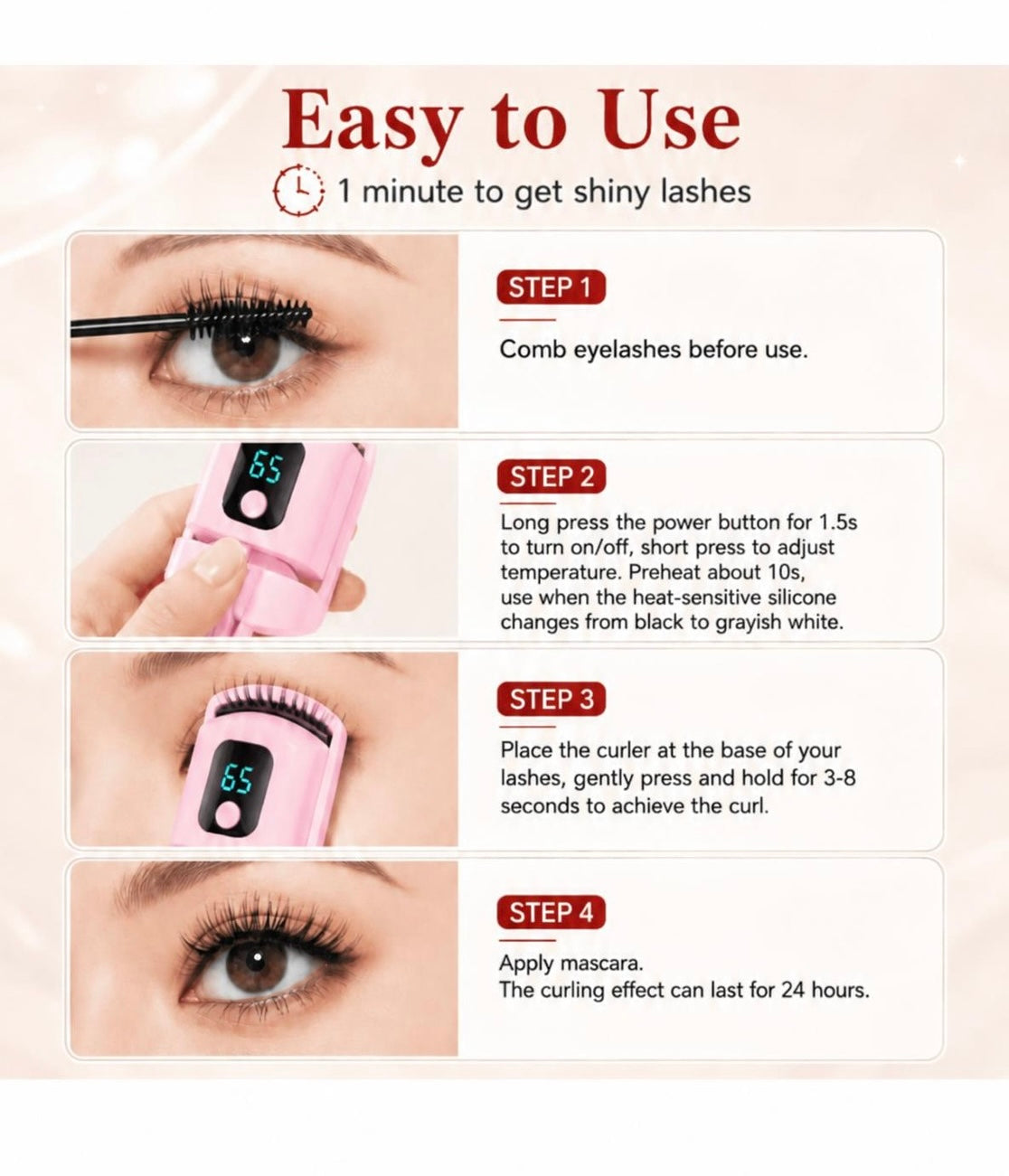 Heated Lash Curler - Instant Lift